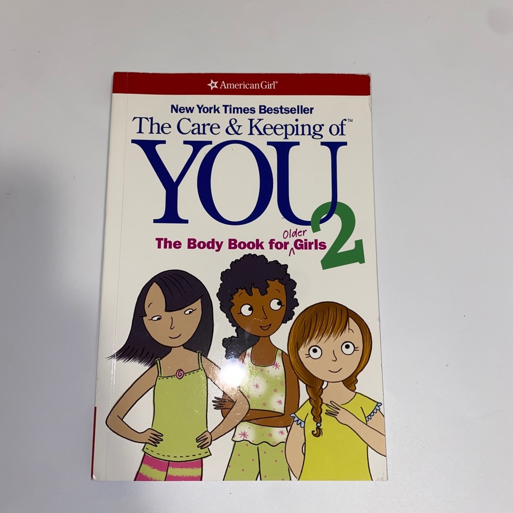 American Girl The Care & Keeping of You 2 Book with Red and White Cover